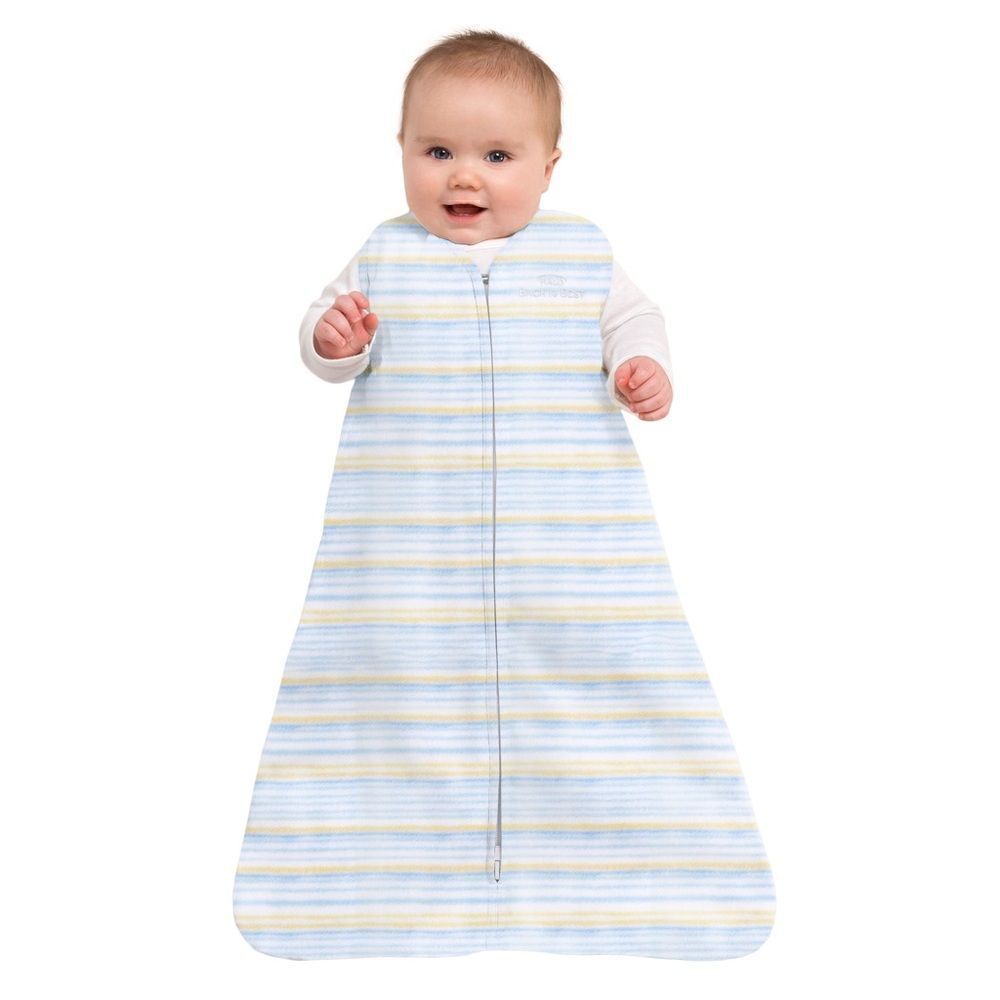 Set of 2 Halo Wearable Blanket Sleep Sack 100% COTTON | BLUE 0-6 months